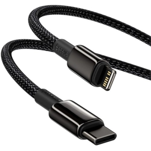 Дата кабель USB-C to Lightning 2.0m Tungsten Gold Fast Charging, PD 20W black Baseus (CATLWJ-A01)