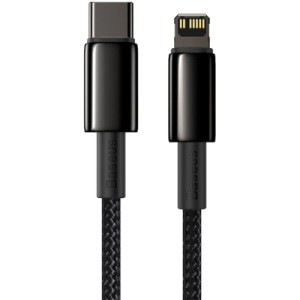 Дата кабель USB-C to Lightning 2.0m Tungsten Gold Fast Charging, PD 20W black Baseus (CATLWJ-A01)