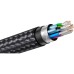 Кабель мультимедийный USB-C to HDMI Cotton Braided Aluminum 1.0m black Vention (CRBBF)