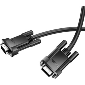 Кабель мультимедийный VGA to VGA 2.0m US11 HD Black HOCO (6942007628211)