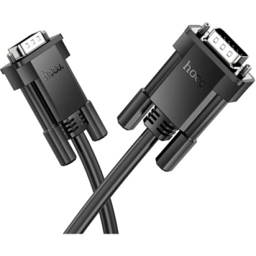Кабель мультимедийный VGA to VGA 2.0m US11 HD Black HOCO (6942007628211)
