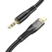 Кабель мультимедийный Lightning to 3.5mm M 1.0m black UPA25 Black HOCO (6931474791153)