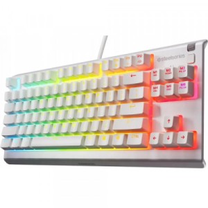 Клавиатура SteelSeries Apex 3 TKL USB UA White (64819)