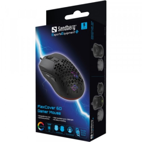 Мышка Sandberg FlexCover 6D Wireless Huano Black (640-28)