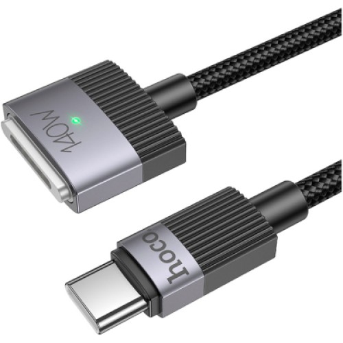 Кабель питания USB-C to Mag3 1.0m Magnetic U141 black HOCO (6942007642088)