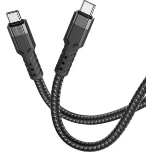 Дата кабель USB-C to USB-C 1.2m 60W U110 black HOCO (6931474770622)