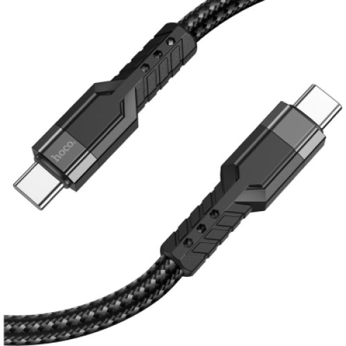 Дата кабель USB-C to USB-C 1.2m 60W U110 black HOCO (6931474770622)