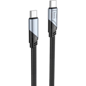 Дата кабель USB-C to USB-C 1.2m 60W nylon aluminum U119 black HOCO (6942007605021)