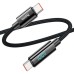 Дата кабель USB-C to USB-C 1.0m Benefit with display 100W U141 black HOCO (6942007611930)