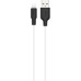 Дата кабель USB 2.0 AM to Lightning 2.0m 2.4A silicone X21 black+white HOCO (6931474713780)