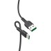 Дата кабель USB-C to USB-C 1.0m 5A Surge charging X33 black HOCO (6931474706119)