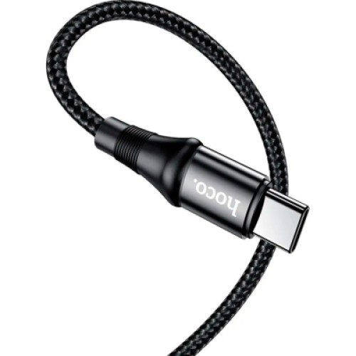 Дата кабель USB-C to USB-C 1.0m Exquisito 100W X50 black HOCO (6931474734259)