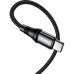 Дата кабель USB-C to USB-C 1.0m Exquisito 100W X50 black HOCO (6931474734259)