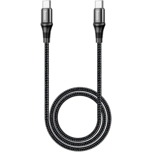 Дата кабель USB-C to USB-C 1.0m Exquisito 100W X50 black HOCO (6931474734259)