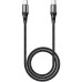 Дата кабель USB-C to USB-C 1.0m Exquisito 100W X50 black HOCO (6931474734259)
