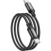 Дата кабель USB-C to USB-C 1.0m Wind 60W X89 black HOCO (6931474784384)
