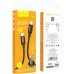 Дата кабель USB-C to USB-C 1.0m Wind 60W X89 black HOCO (6931474784384)