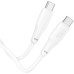 Дата кабель USB-C to USB-C 1.0m 100W TPE X93 white HOCO (6931474790712)