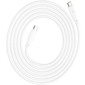 Дата кабель USB-C to USB-C 1.0m 100W TPE X93 white HOCO (6931474790712)