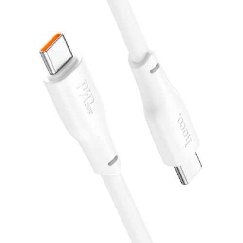 Дата кабель USB-C to USB-C 1.0m 240W TPE X93 white HOCO (6931474790736)