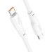 Дата кабель USB-C to USB-C 1.0m 240W TPE X93 white HOCO (6931474790736)