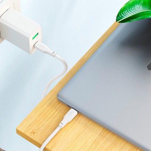 Дата кабель USB-C to USB-C 1.0m 240W TPE X93 white HOCO (6931474790736)