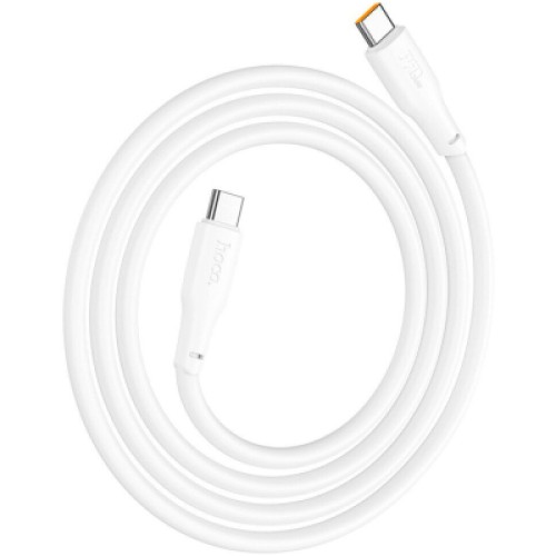 Дата кабель USB-C to USB-C 1.0m 240W TPE X93 white HOCO (6931474790736)