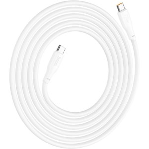 Дата кабель USB-C to USB-C 2.0m 240W TPE X93 white HOCO (6931474790743)