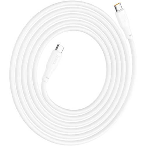 Дата кабель USB-C to USB-C 2.0m 240W TPE X93 white HOCO (6931474790743)