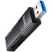 Считыватель флеш-карт HOCO USB3.0 to microSD, microSDHC, microSDXC, SD, SDHC, SDXC, HB20 Black (6931474735218)