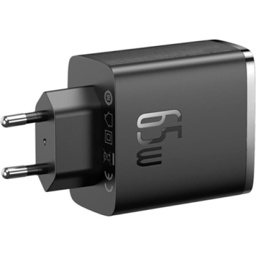 Зарядное устройство Baseus Cube Pro Fast Charger 2C+U 65W black (P10152301113-00)