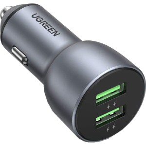 Зарядний пристрій Ugreen CD213 2xUSB Fast Car Charger (Dark Blue) (UGR-10144)