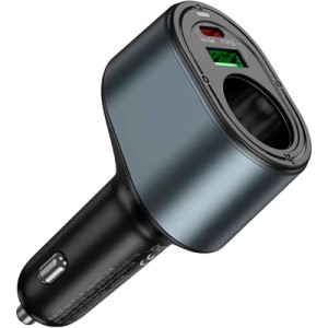 Зарядний пристрій HOCO HOCO Z56 Friend USB-C PD35W + USB QC3.0 Black (6942007633031)