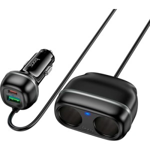 Зарядний пристрій HOCO HOCO Z59 Rank 48W dual port USB-C PD30W + USB QC3.0 Black (6942007641500)