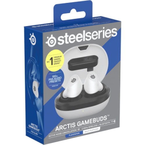 Наушники SteelSeries Arctis GameBuds Bluetooth White (61682)