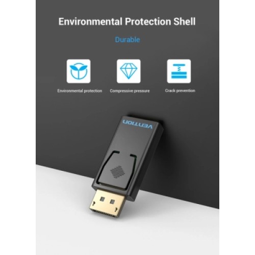 Переходник DP Male to HDMI Female black Vention (HBKB0)