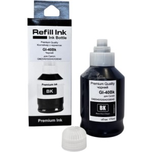 Чорнило Premium Quality Canon GI-40BK 170ml, black, pigmented (70264915)