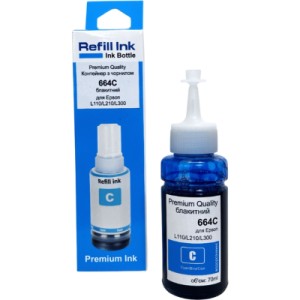 Чернила Premium Quality Epson 664C 70мл Cyan (70264879)
