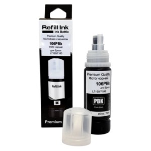 Чернила Premium Quality Epson 106 70мл Photo Black C13T00R140 (70264893)