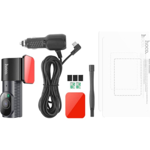 Видеорегистратор HOCO DV7 2K display hidden driving recorder Black (6942007623377)