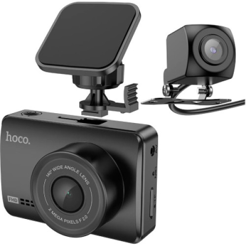 Видеорегистратор HOCO DV3 Driving recorder with display dual-channel Black (6942007608183)