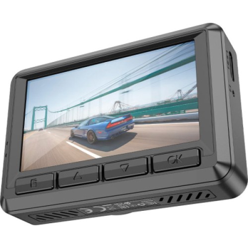 Видеорегистратор HOCO DV3 Driving recorder with display dual-channel Black (6942007608183)