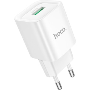 Зарядное устройство HOCO C145A Charm USB QC3.0 White (6942007630214)