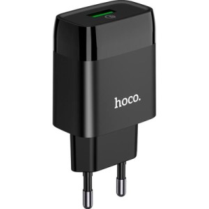 Зарядное устройство HOCO C72Q Glorious USB QC3.0 18W Black (6931474732507)