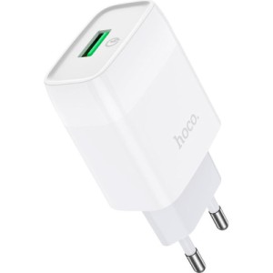 Зарядное устройство HOCO C72Q Glorious USB QC3.0 18W White (6931474732514)