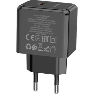 Зарядний пристрій HOCO CS13A Ocean USB-C PD20W Black (6942007603805)