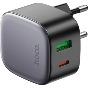 Зарядний пристрій HOCO CS32A Rise 1xUSB-C PD20W + 1xUSB QC3.0 Black (6942007617451)