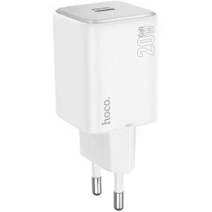 Зарядний пристрій HOCO N40 Mighty USB-C PD20W White (6942007616973)