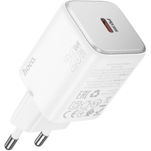 Зарядний пристрій HOCO N40 Mighty USB-C PD20W White (6942007616973)
