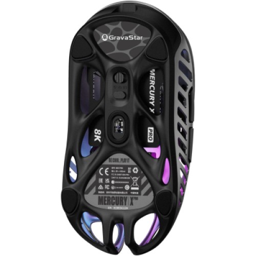 Мышка GravaStar Mercury X Pro 8K Wireless/Bluetooth/USB Grey (GSXPRO_GRY)